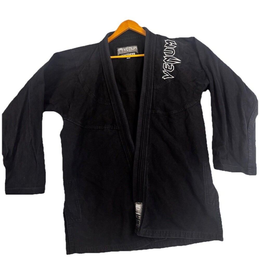 Venum Contender A4 Brazilian Jiu Jitsu Gi Top Black BJJ Jacket Mens Uniform